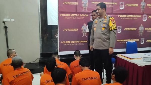 Puluhan Pencuri Motor dan Begal Dibekuk Polres Metro Depok Hasil Operasi Pekat Jaya 2024