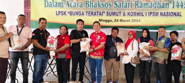 Wong Chun Sen Tarigan, Hadiri Bansos Safari Ramadhan LPSK Bunga Teratai Sumut dan IPSM, Mahajaya