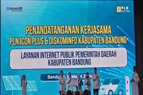 PLN Icon Plus Tandatangani Kerja Sama dengan Diskominfo Kabupaten Bandung