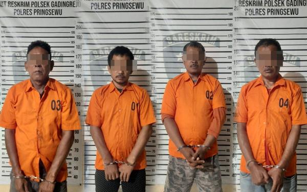 Diduga karena Berjudi di Bulan Puasa Ramadhan, 4 Warga Gadingrejo Ditangkap Polisi 