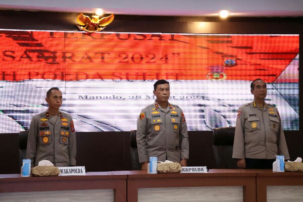 Polda Sulut Gelar Latpraops Ketupat Samrat 2024 Dalam Rangka Pengamanan Perayaan Idul Fitri 1445 H