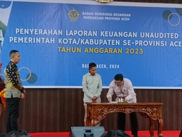 Serahkan LKPD 2023 ke BPK RI Perwakilan Aceh, Pemko Lhokseumawe Target Raih WTP Kembali