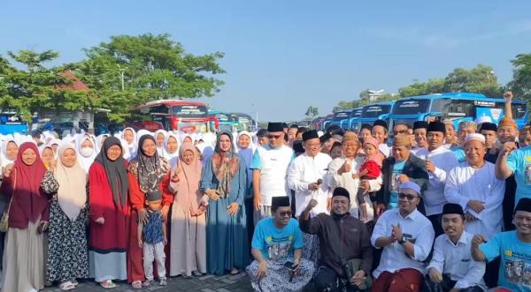 Ribuan Santri Pesantren Tebuireng Jombang Mulai Perjalanan Mudik Bersama Menuju Kampung Halaman