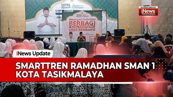 VIDEO: Puncak Kegiatan SmartTren Ramadhan SMAN 1 Kota Tasikmalaya Ditutup Pembagian 1.500 Sembako