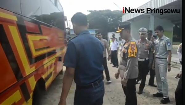 Video Razia Kendaraan Mudik Lebaran di Pringsewu