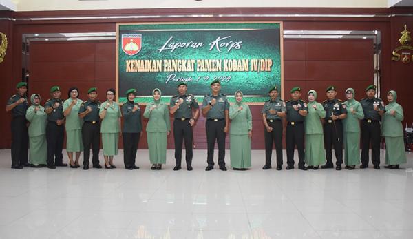 Berkah Ramadan, Sejumlah Perwira Menengah Kodam IV Diponegoro Naik Pangkat