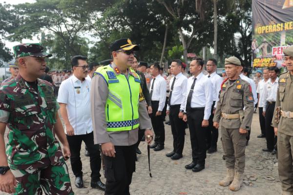 Polres Lampung Selatan Laksanakan Apel Gelar Pasukan Operasi Ketupat Krakatau 2024