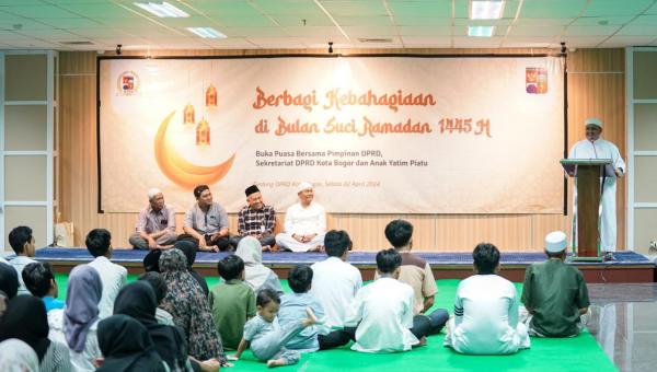 Pimpinan DPRD Kota Bogor Gelar Acara Buka Puasa dan Santunan Anak Yatim