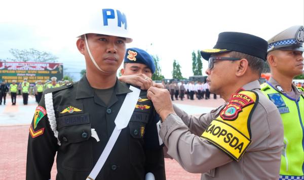 Apel Siaga Pasukan OPS Ketupat 2024 Polda Sulteng Gerakkan 3.030 Personil