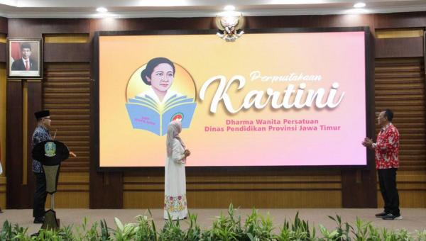 Ukir Sejarah Baru, Dharma Wanita Dindik Jatim dan Dispersip Luncurkan E-Book Perpustakaan Kartini