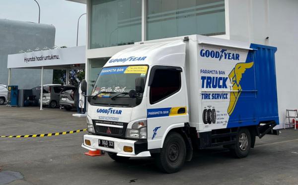 Kolaborasi Goodyear Indonesia dan Distributor Paramita Ban Dukung Posko Mudik Hyundai Indonesia