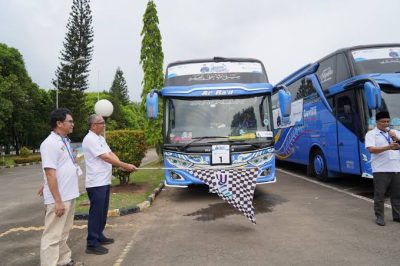 PT Krakatau Steel Berangkatkan Lima Armada Bus untuk Mudik Gratis 2024