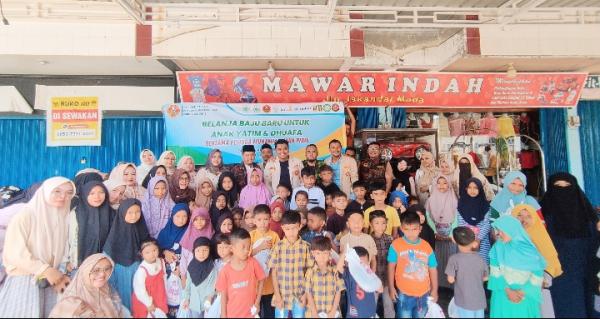 55 Anak Yatim dan Dhuafa di Pidie Terima Baju Baru dari Pemuda Muhammadiyah