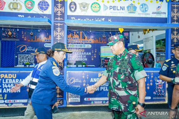 Pangdam Pattimura Tinjau Pos Pengamanan Jamin Keamanan Idul Fitri di Kota Ambon