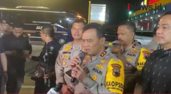 Kapolda Jateng Tinjau Pos Pengamanan di Gerbang Tol Kalikangkung