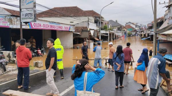 Puluhan Rumah di Desa Sindangherang Panumbangan Ciamis Terendam banjir Luapan Sungai Citanduy