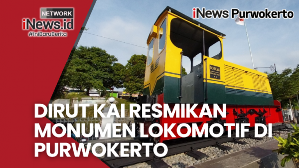 Video Dirut KAI Resmikan Monumen Lokomotif Kebo Kuning di Purwokerto