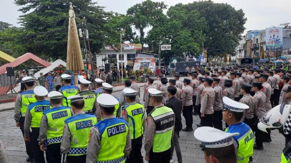 Apel Pengamanan Malam Takbir Idul Fitri 1445 H, Polres Tasikmalaya Kota Kerahkan Ratusan Personel