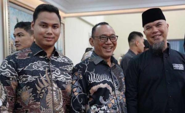 Fauzi Desfiandy Anggota DPRD Cilegon Terpilih Hadiri Open House Dikediaman Sufmi Dasco di Jakarta