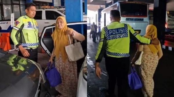 Viral Aksi Bripka Indria, Anggota Satlantas Polresta Solo Bantu Ibu yang Diusir Anaknya