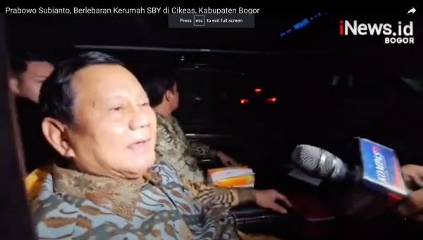 Prabowo Berlebaran ke Rumah SBY di Cikeas Bogor