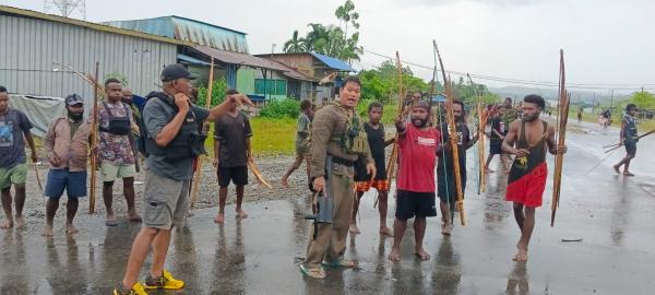 Polres Nduga Tangani Pertikaian Antar Dua Kelompok Masyarakat di Nduga