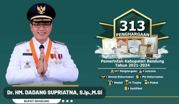 Spesial, Bupati DS Hadiahkan 313 Penghargaan di Hari Jadi Kabupaten Bandung ke-383
