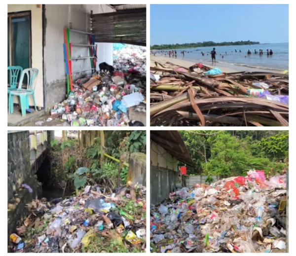 Libur Lebaran, Pengunjung Keluhkan Menumpuknya Sampah di Pantai Carita