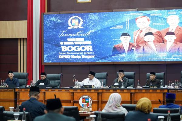 DPRD Kota Bogor dan Pemerintah Kota Bogor Sahkan Raperda Produk Hukum dan Penyertaan Modal Daerah