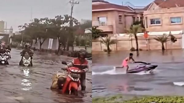 Viral Video Banjir di Dubai Vs Genuk, Netizen: Mereka Senang Ga Mikir Kerja, Disini Takut PHK