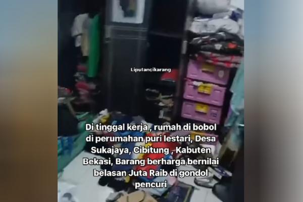 Rumah Dibobol Maling saat Kerja, Pria di Cibitung Kehilangan Gas 3 Kg dan Kamera DSLR