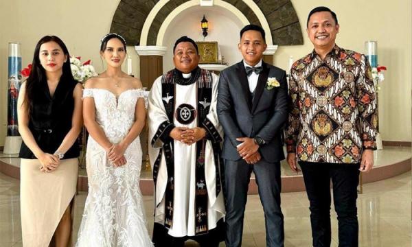 Bharada E Menikah dengan Maria Angeline, Netizen: Icad Jadi Gemoy