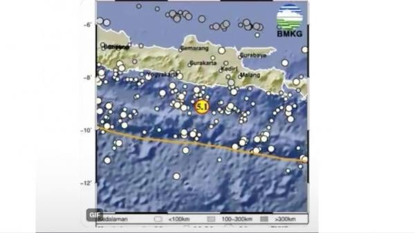Breaking News! Terasa hingga Ponorogo, Gempa Bumi 5.1 Magnitudo Terjadi Lagi di Pacitan