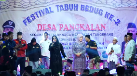 Festival Tabuh Bedug, Ratu Ageng Rekawati Disambut Ribuan Warga Teluknaga