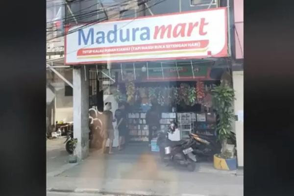 Viral! Penampakan Warung Kelontong Madura yang Didesain bak Minimarket, Tagline-nya Curi Perhatian