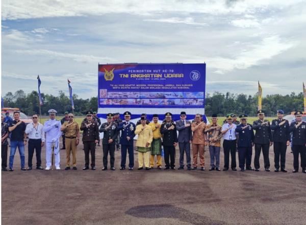 Peringati HUT ke-78 TNI AU, Lanud Iskandar Pangkalan Bun Gelar Ucapara Militer