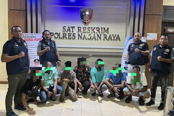 Polisi Tangkap 7 Pelaku Judi Kartu Remi di Nagan Raya Aceh