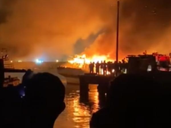 Belum Diketahui Penyebab Terbakar 4 Kapal di Pelabuhan Cilacap