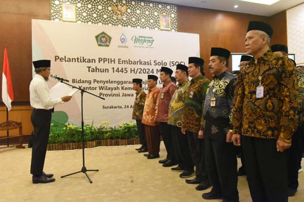 PPIH Embarkasi Solo Resmi Dilantik, Siap Layani 35.000 Calon Haji Asal Jateng dan DIY