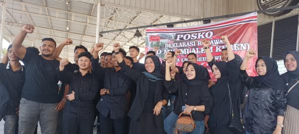 Kaum Milenial Deklarasi Relawan Pro MK Dukung Muzakir Manaf Calon Gubernur Aceh di Pilkada 2024