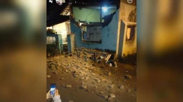 Satu Rumah di Awipari Kota Tasikmalaya Rusak Terdampak Gempa Garut