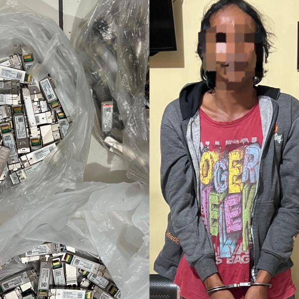 Polisi Tangkap Pelaku Pencurian Modul BTS Telkom di Kota Kediri