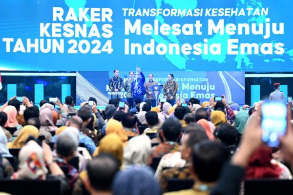 Presiden Jokowi Tekankan Peran Penting Kesehatan Wujudkan Visi Indonesia Maju di Rakerkesnas 2024