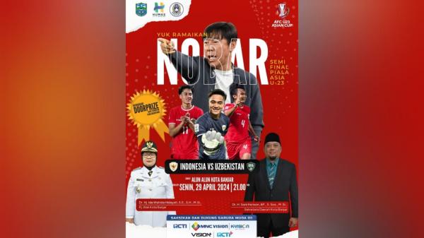 4 Lokasi Nobar Semifinal Timnas Indonesia U-23 vs Uzbekistan U-23 Piala Asia U-23 di Kota Banjar