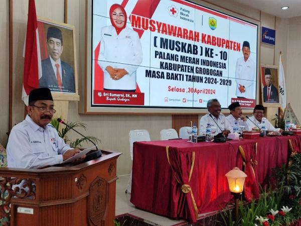 Terpilih Secara Aklamasi, Moh Sumarsono Kembali Pimpin PMI Grobogan Masa Bakti 2024-2029