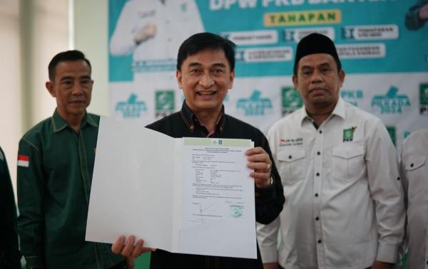 Kembalikan Formulir Bacagub Banten ke 3 Parpol, Dimyati Natakusumah Optimis Jadi Gubernur