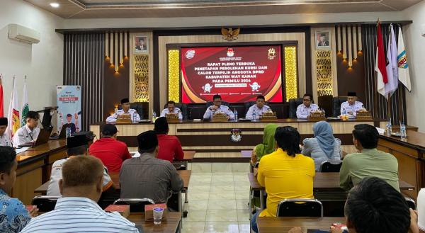 Rapat Pleno Terbuka Penetapan Kursi, KPU Way Kanan Tetapkan 40 Calon Anggota DPRD Tepilih