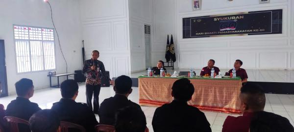 Lapas Kelas IIA Kotabumi Terima Pengarahan dari Kadivpas Kanwil Kemenkumham Lampung