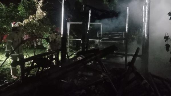Kebakaran di Ciamis, Gazebo Siti Hasanah Hangus Terbakar