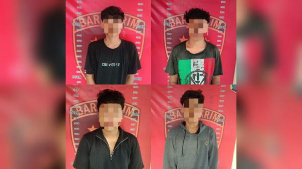 Anggota Geng Motor Bacok Warga di Desa Pematang Sijonam, 4 Pelaku Ditangkap